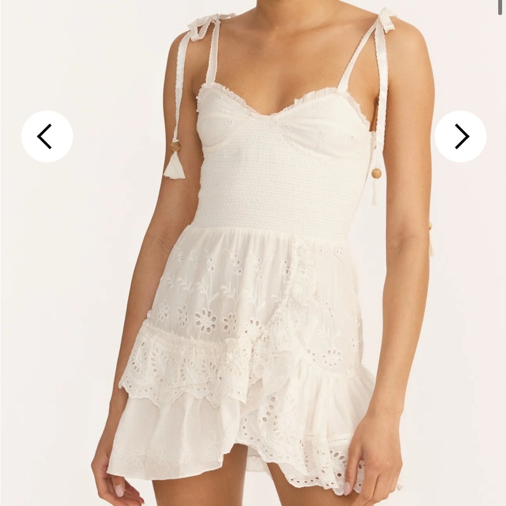 LoveShackFancy Olani Dress Ivory